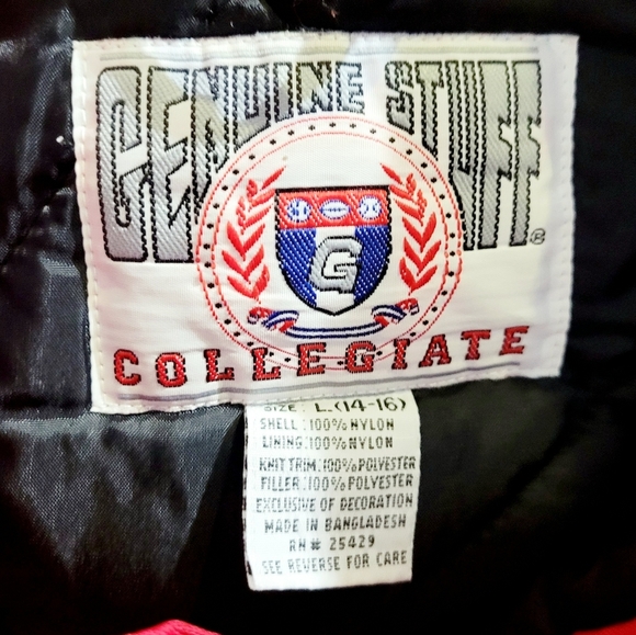 Vintage Nebraska Huskers Pullover Jacket Youth L (14-16) Or Adult S/M Quilted - Picture 11 of 14